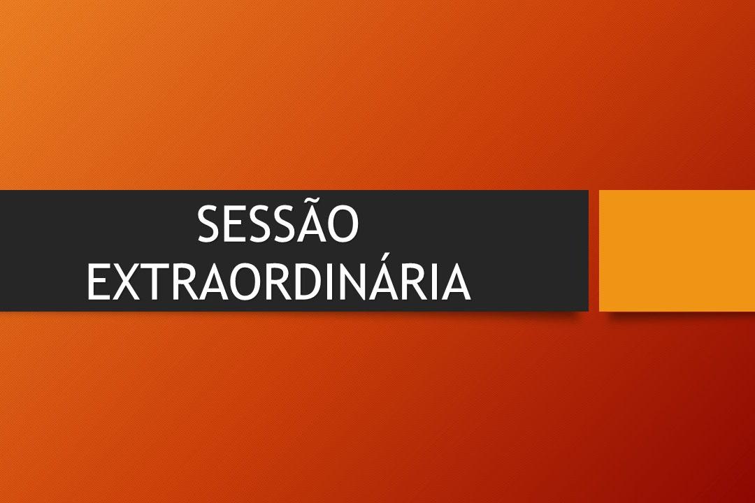 01ª Sessão Extraordinária.