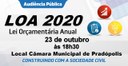 AUDIÊNCIA PÚBLICA - LOA 2020!!