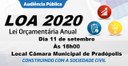 AUDIÊNCIA PÚBLICA - LOA 2020!!
