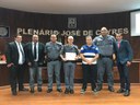 Câmara realiza homenagem ao Policial do Ano e Formatura do Projeto Cinotécnico Mirim.