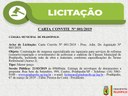 Carta Convite - Contratação de empresa especializada em tapeçaria para serviços de reforma 