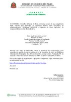 Convite Audiência Pública de apresentação do EIA/RIMA.