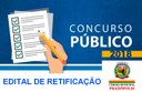 Edital de Retificação do Concurso Público nº 001/2018