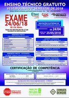 Inscrições Abertas - Vestibulinho 2º Semestre