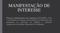 Manifestação de Interesse.