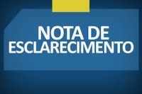 NOTA DE ESCLARECIMENTO!!