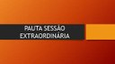 Pauta 09ª Sessão Extraordinária.