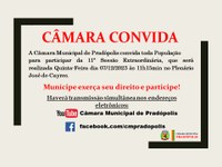 Pauta 11ª Sessão Extraordinária.